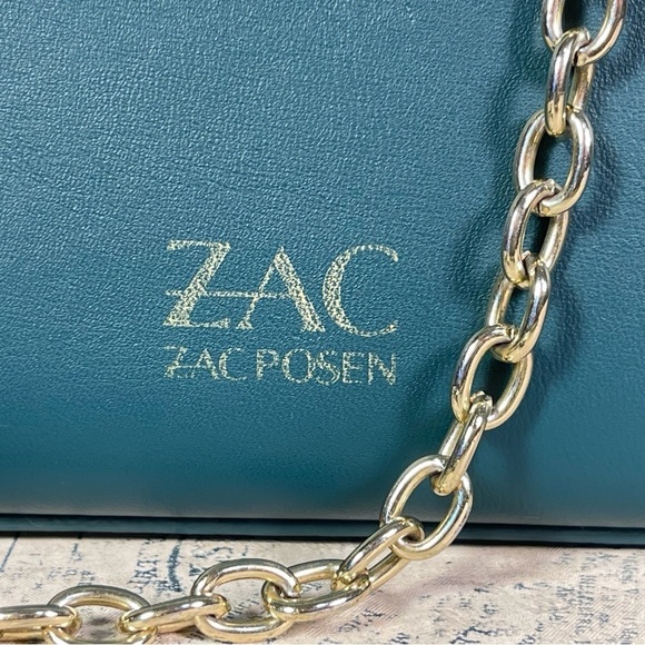 ZAC Zac Posen Eartha Iconic Mini Chain LEATHER floral purse - Picture 11 of 15